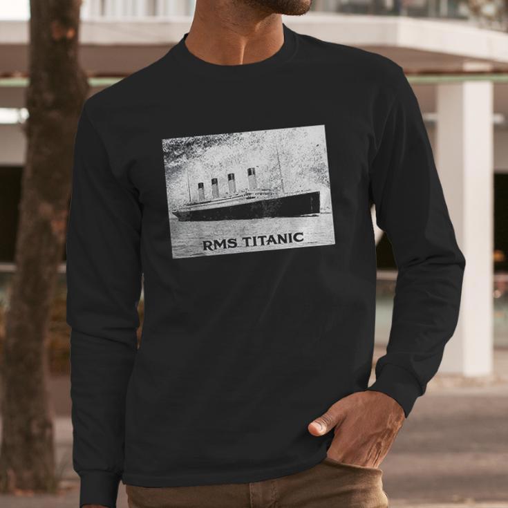 Titanic April 1912 Ship Voyage Atlantic Ocean Long Sleeve T-Shirt Gifts for Him