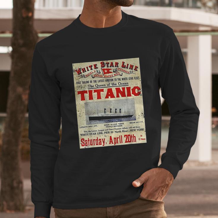 Titanic Sinking Titanic Gift Long Sleeve T-Shirt Gifts for Him