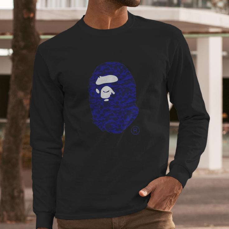 Top Selling - Bape Camo Blue T-Shirts - Mens T-Shirt Long Sleeve T-Shirt Gifts for Him