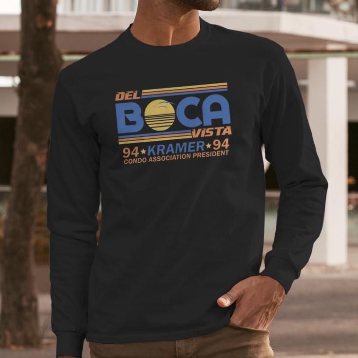 Top Selling - Black Seinfeld Del Boca Vista Kramer T-Shirts - Mens T-Shirt Long Sleeve T-Shirt Gifts for Him