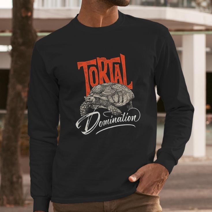 Tortoise Tortal Domination Turtle Long Sleeve T-Shirt Gifts for Him