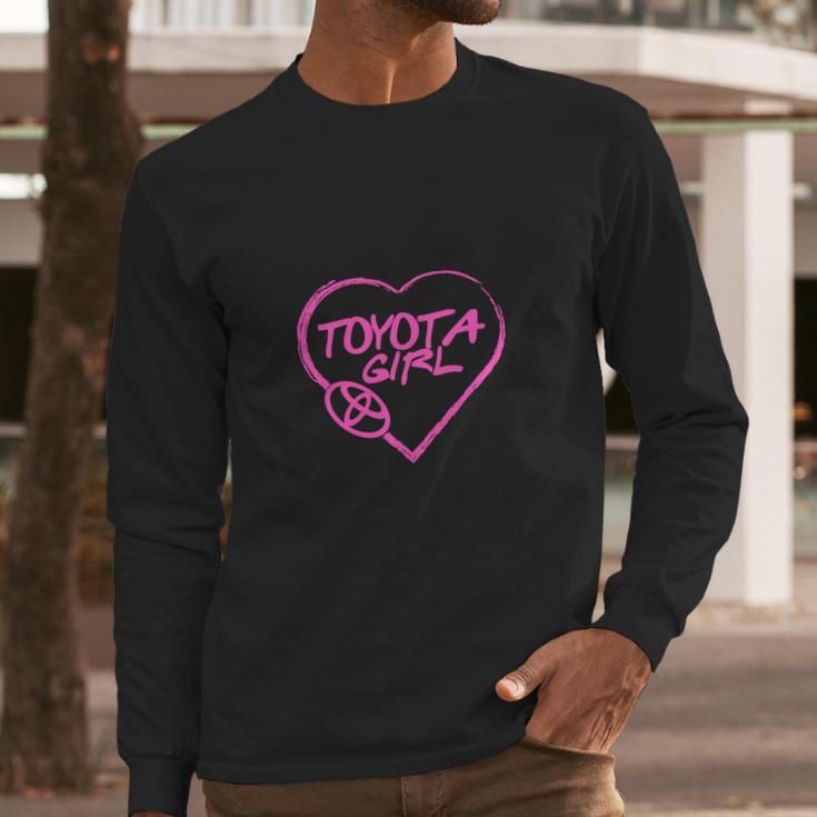 Toyota Girl Pink Heart Lovely Long Sleeve T-Shirt Gifts for Him