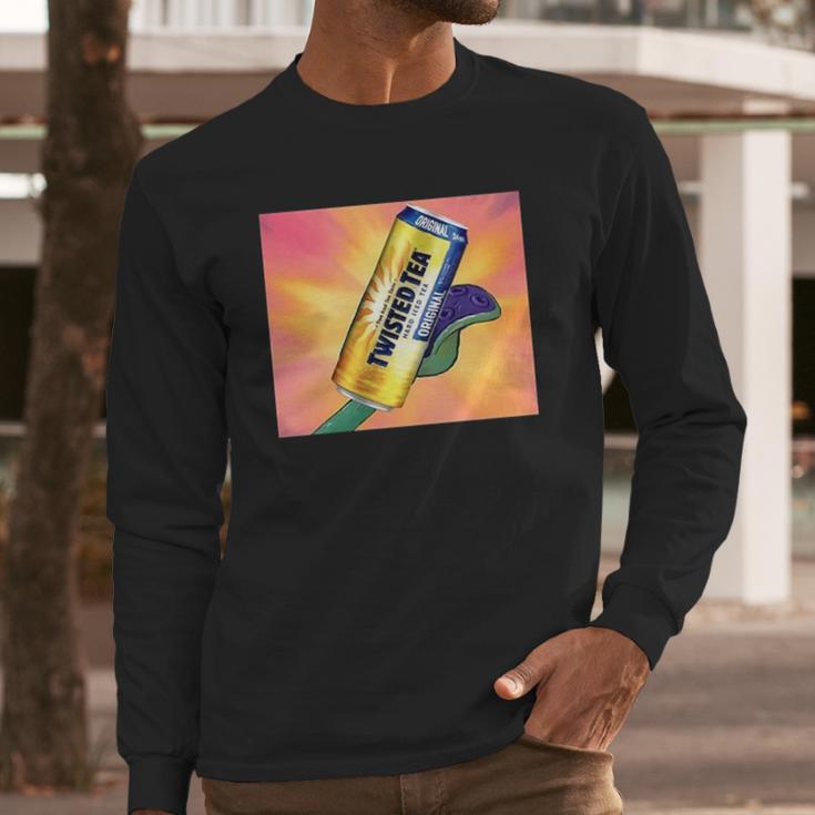 Twisted Tea Funny Cartoon Long Sleeve T-Shirt Gifts for Him