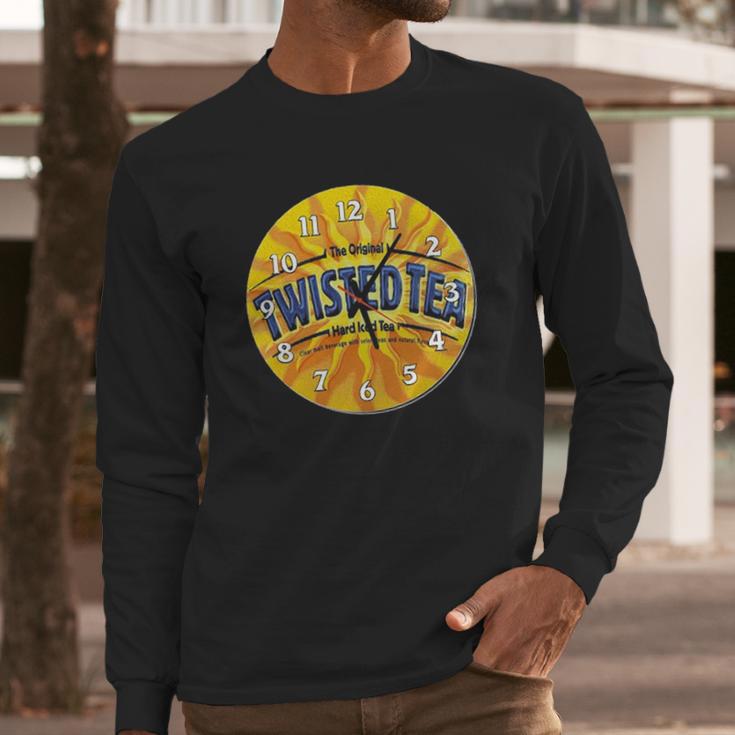 Twisted Tea Funny Clock Long Sleeve T-Shirt Gifts for Him