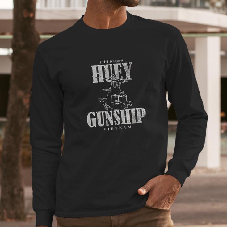 Uh1 Huey Gunship Vietnam Long Sleeve T-Shirt Gifts for Him