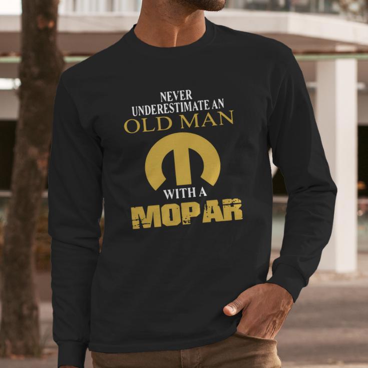 Never Underestimate An Old Man With A Mopar Car Long Sleeve T-Shirt Gifts for Him