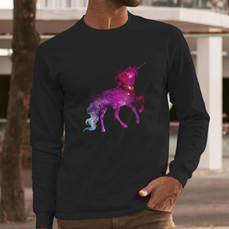 Unicorn Galaxy Squad Girls Funny Galactic Space Gift Long Sleeve T-Shirt Gifts for Him