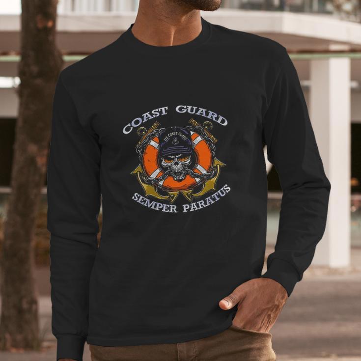 Us Coast Guard Original Uscg Semper Paratus Gift Long Sleeve T-Shirt Gifts for Him