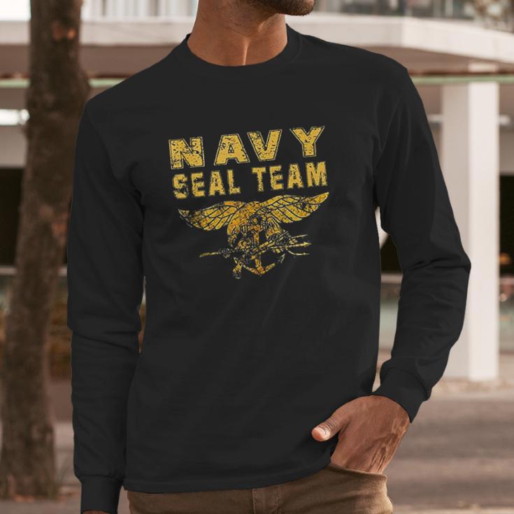 Us Navy Seal Team Original Navy Long Sleeve T-Shirt Gifts for Him