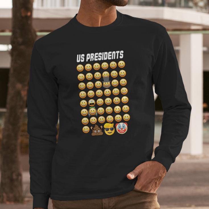 Us Presidents History Long Sleeve T-Shirt Gifts for Him