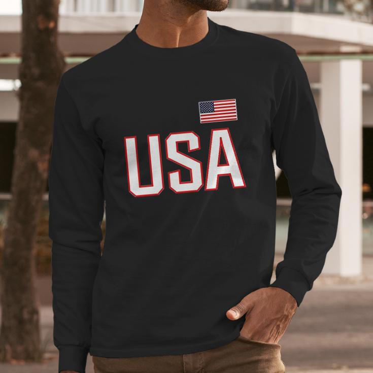 Usa National Pride Deluxe Soft Long Sleeve T-Shirt Gifts for Him