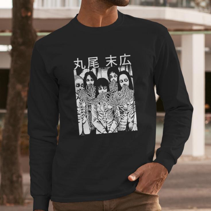 Uzumaki Junji Ito Japanese Horror Girls Long Sleeve T-Shirt Gifts for Him