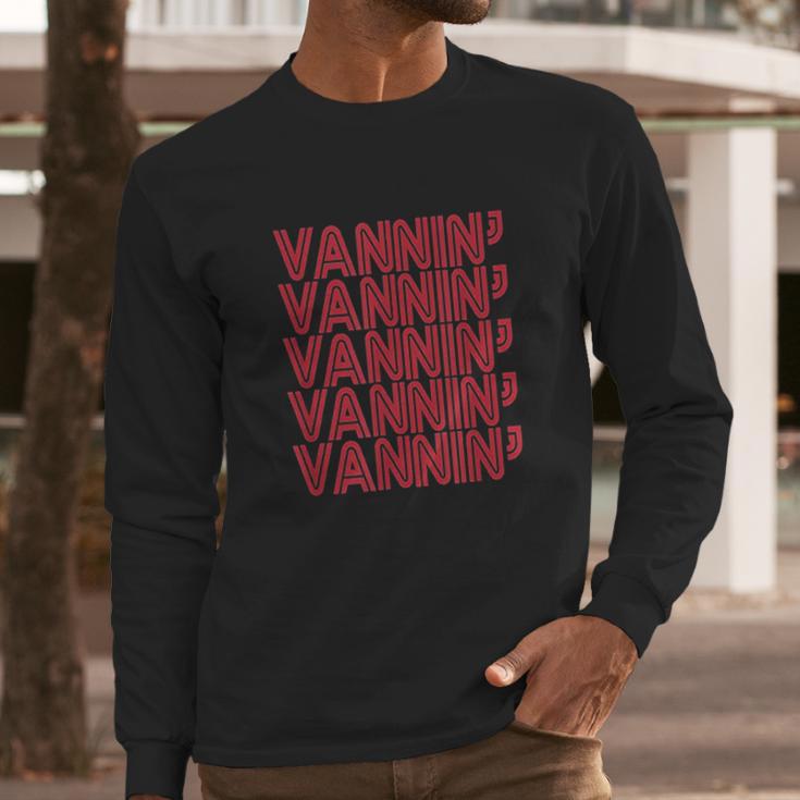 Vannin Retro Red Long Sleeve T-Shirt Gifts for Him