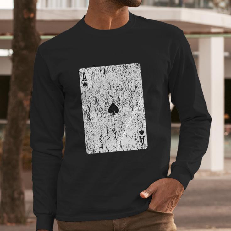 Vintage Ace Of Spades Long Sleeve T-Shirt Gifts for Him