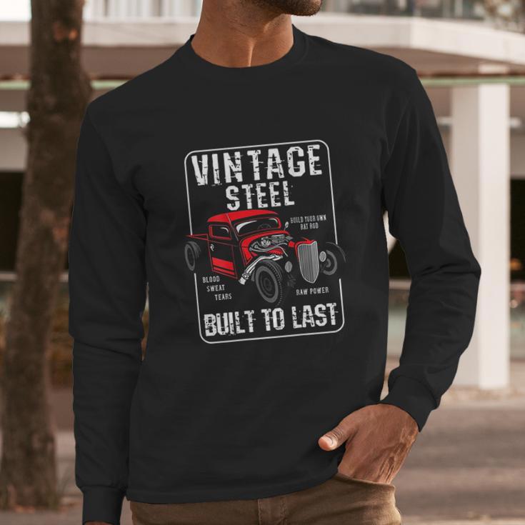 Vintage Built To Last Rat Rod Long Sleeve T-Shirt Gifts for Him