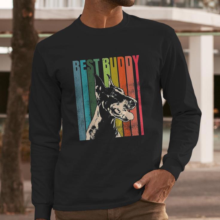 Vintage Doberman Pinscher Long Sleeve T-Shirt Gifts for Him