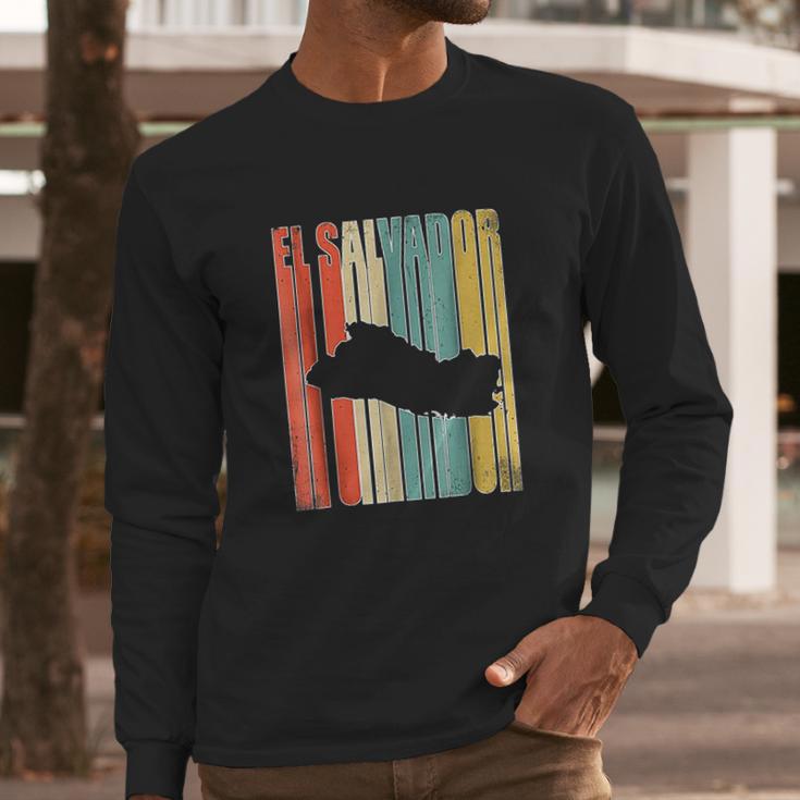 Vintage El Salvador Long Sleeve T-Shirt Gifts for Him