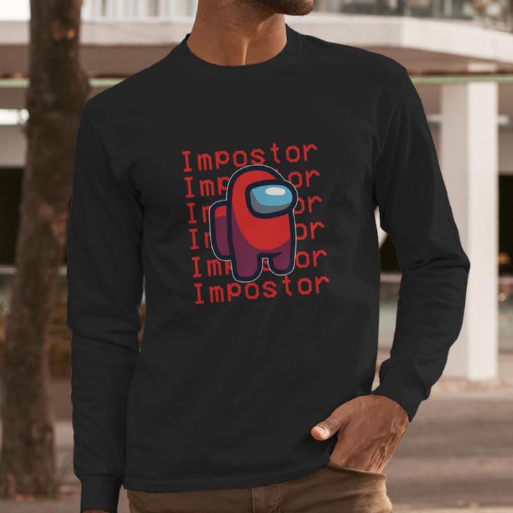 Vintage Impostor Among Us Long Sleeve T-Shirt Gifts for Him