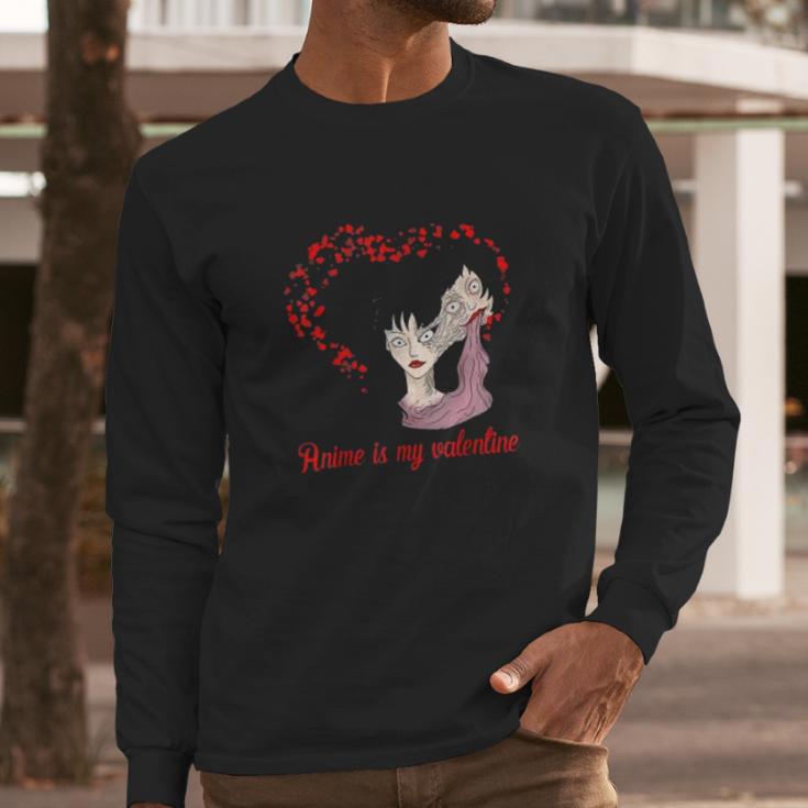 Vintage Junji Ito Gifts Anime Is My Valentine Tomie Manga Long Sleeve T-Shirt Gifts for Him