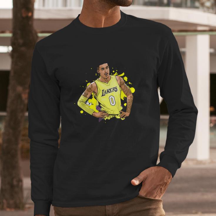 Vintage Graphic Kyle Kuzma Lakers Team Artwork Long Sleeve T-Shirt Gifts for Him