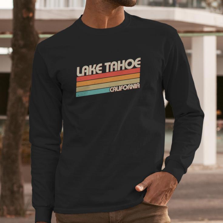 Vintage Lake Tahoe California Logo Long Sleeve T-Shirt Gifts for Him