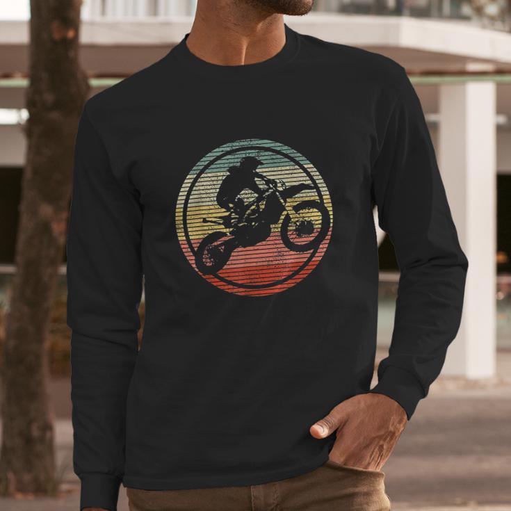 Vintage Motocross Bike Enduro Biker Long Sleeve T-Shirt Gifts for Him