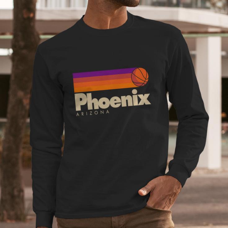 Vintage Retro Phoenix Arizona Basketball Logo Long Sleeve T-Shirt Gifts for Him