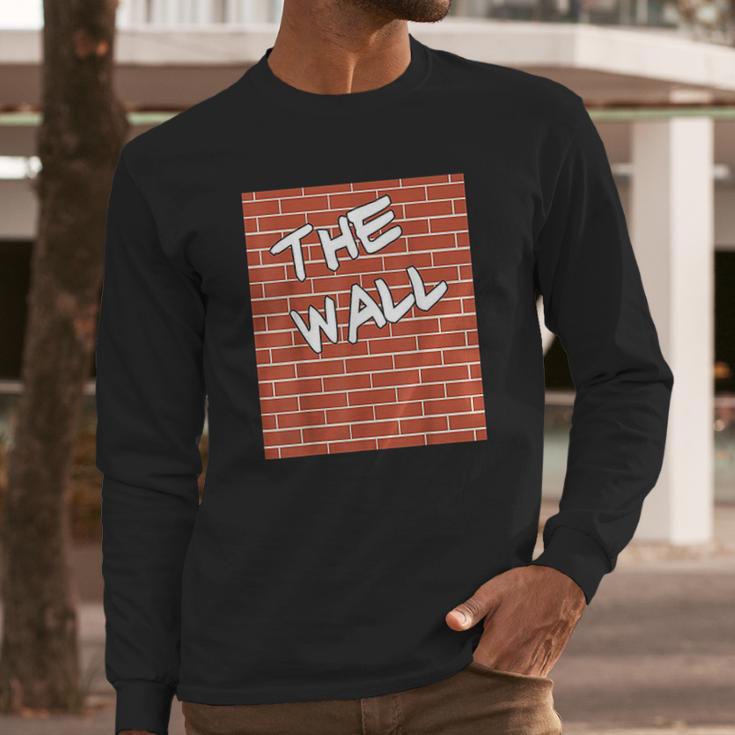 The Wall Funny Halloween Brick Wall Long Sleeve T-Shirt Gifts for Him