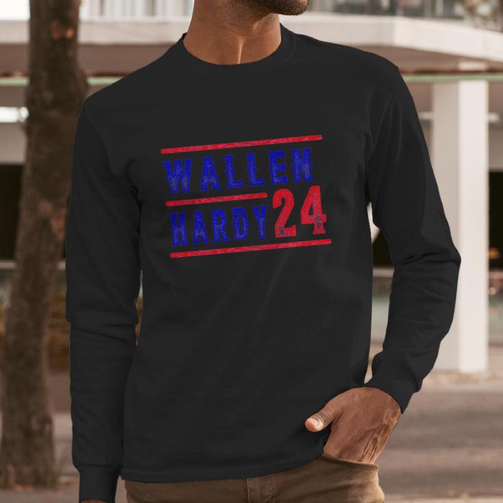 Wallen Hardy 24 Tee Cowboy Wallen Graphic Tee Trending Long Sleeve T-Shirt Gifts for Him