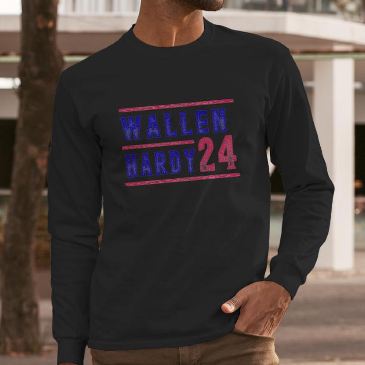 Wallen Hardy 24 Tee Cowboy Wallen Graphic Tee Trending V2 Long Sleeve T-Shirt Gifts for Him