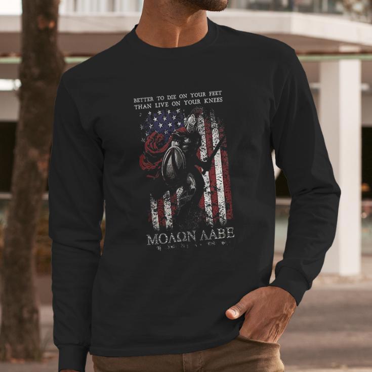 Warrior 12 Die On Your Feet Long Sleeve T-Shirt Gifts for Him