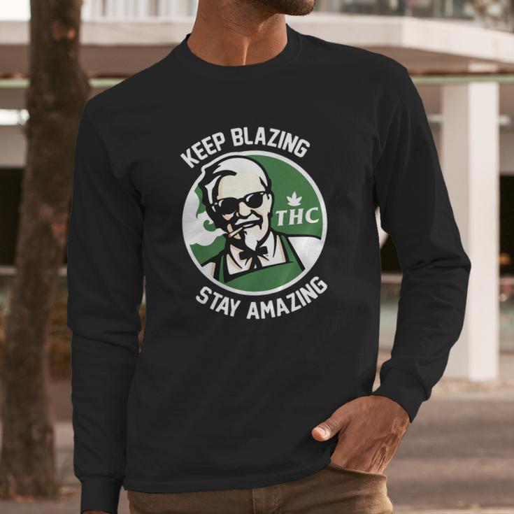 Weed Blazing Long Sleeve T-Shirt Gifts for Him