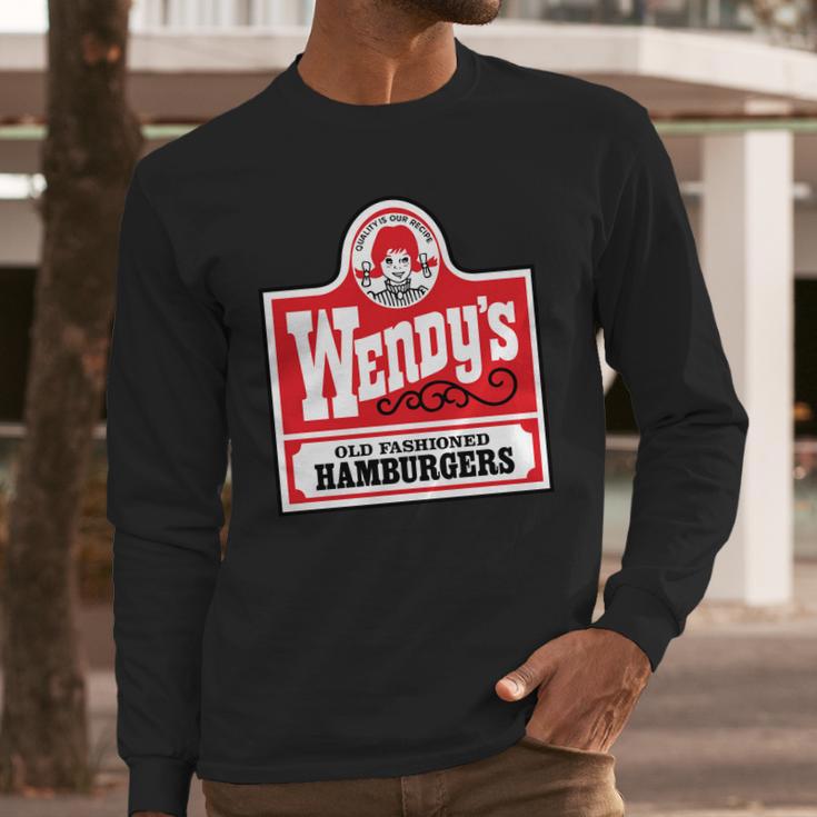 Wendys Old Fashioned Hamburgers Long Sleeve T-Shirt Gifts for Him