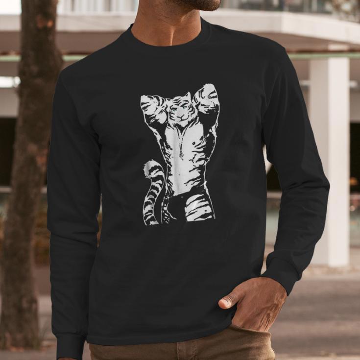 White Tiger Kemono Furries Long Sleeve T-Shirt Gifts for Him