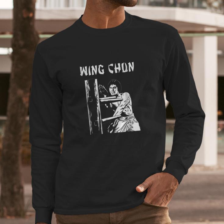 Wing Chun Kung Fu Martial Art Long Sleeve T-Shirt Gifts for Him