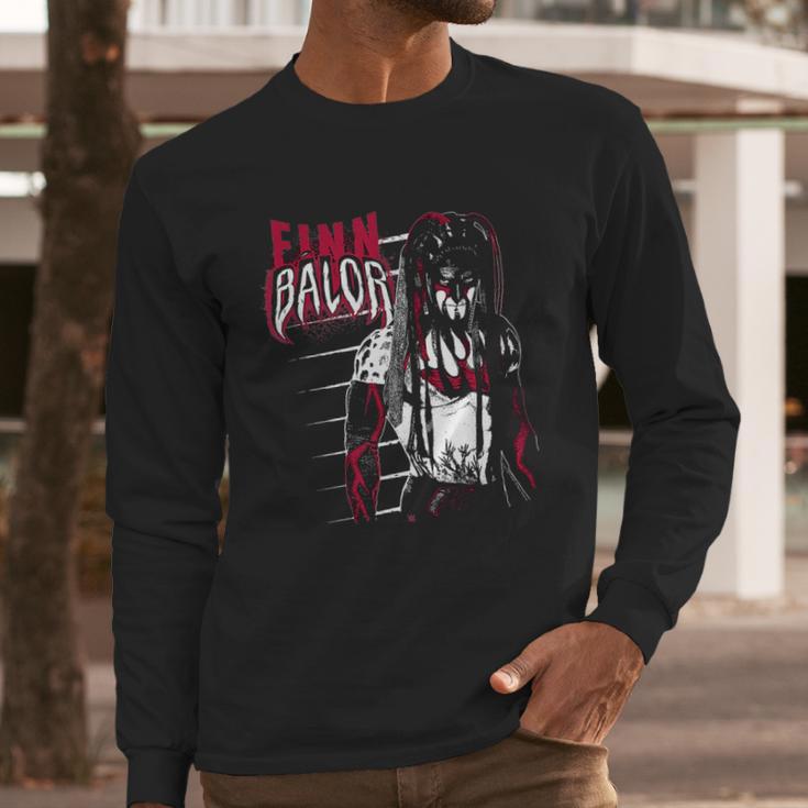 Wrestling Wwe Finn Balor Black And Red Long Sleeve T-Shirt Gifts for Him