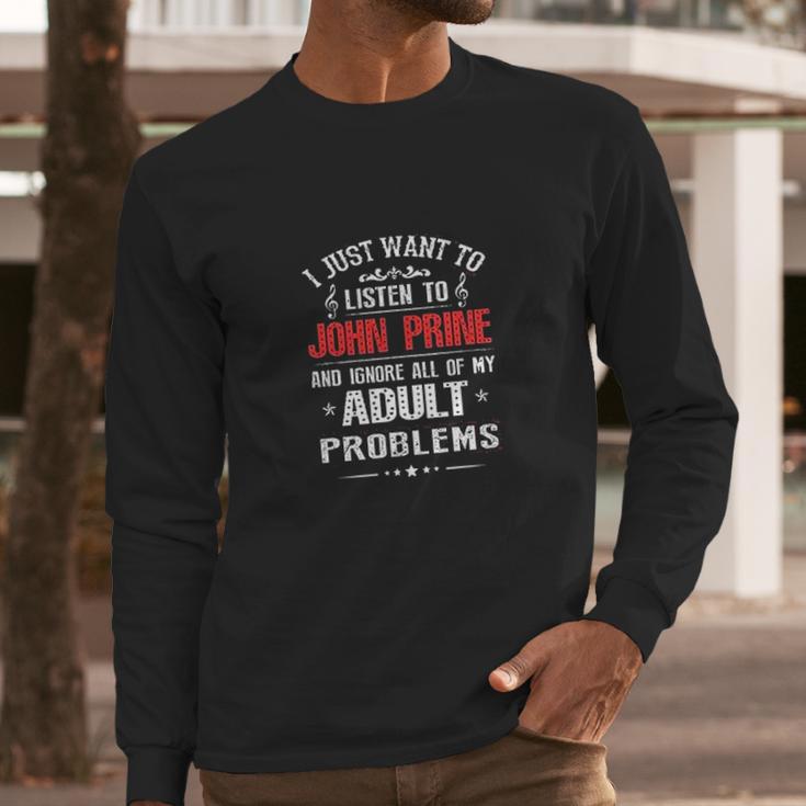 Ybtx John Prine Mens Long Sleeve T-Shirt Gifts for Him