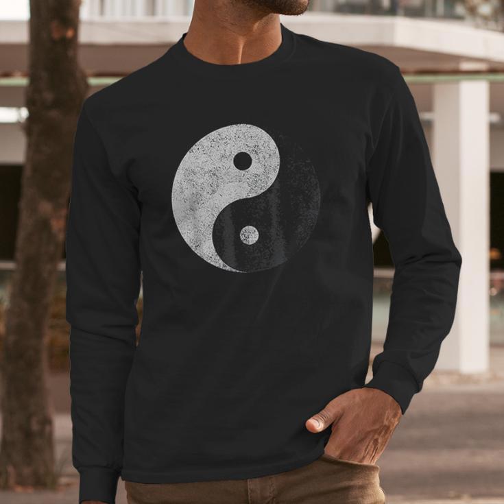 Yin Yang Symbol Tao Taijitu Yoga Peace Love Long Sleeve T-Shirt Gifts for Him