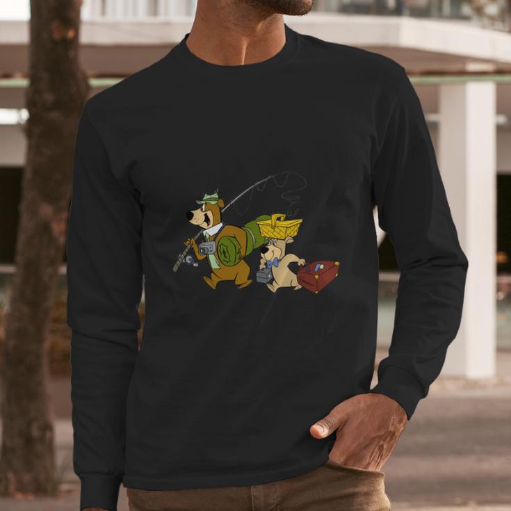 Yogi Bear Fishing Long Sleeve T-Shirt Gifts for Him