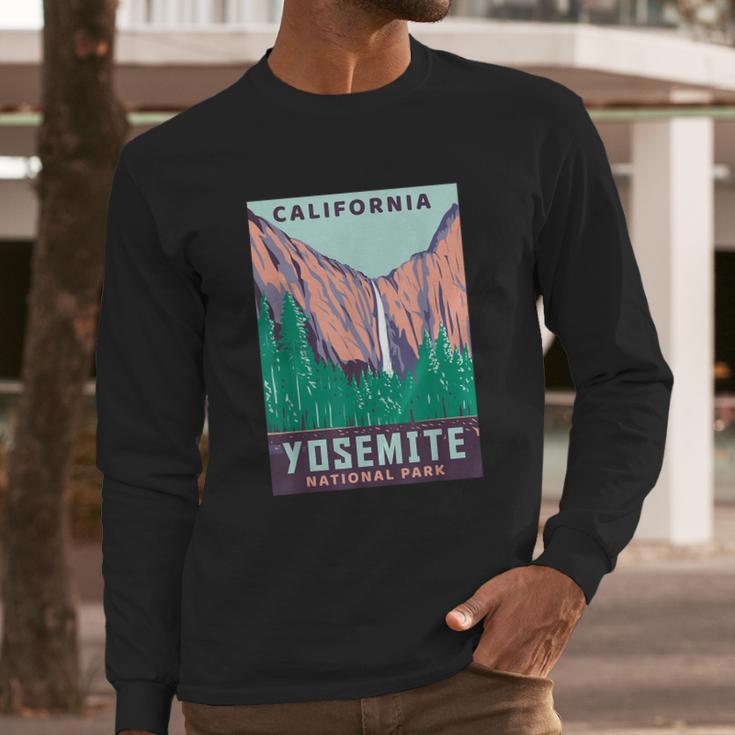 Yosemite National Park Us Vintage Usa California Parks Gift Long Sleeve T-Shirt Gifts for Him