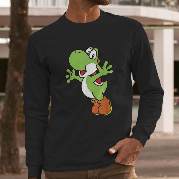 Yoshi Classic Jump Portrait Long Sleeve T-Shirt Gifts for Him