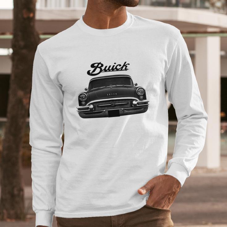 1955 Buick Front Black Long Sleeve T-Shirt Gifts for Him