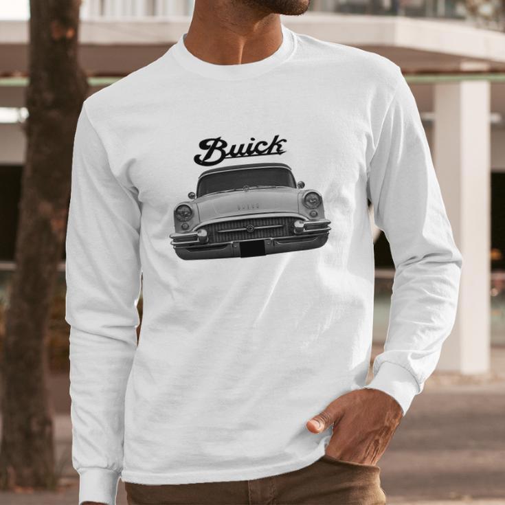 1955 Buick Two Side White Long Sleeve T-Shirt Gifts for Him