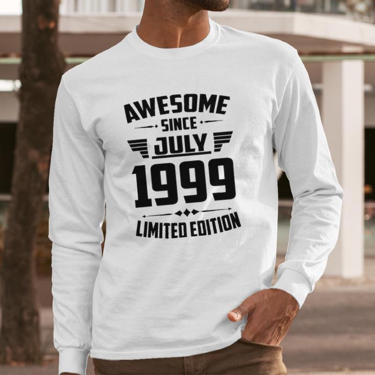 22Nd Birthday Gift 22 Years Old Awesome Since July 1999 Ver2 Long Sleeve T-Shirt Gifts for Him