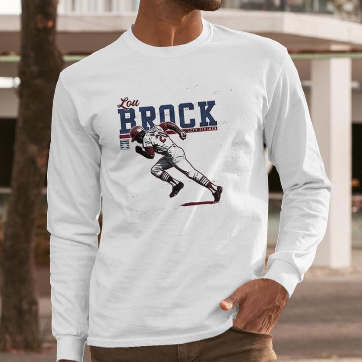 500 Level Lou Brock Long Sleeve T-Shirt Gifts for Him