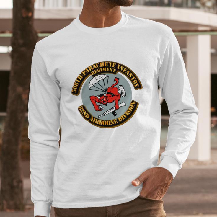 508Th Parachute Infantry Regiment Pir 82Nd Abn Long Sleeve T-Shirt Gifts for Him