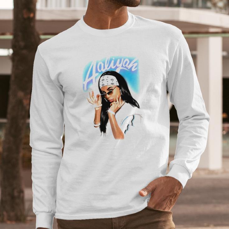 Aaliyah Cool Long Sleeve T-Shirt Gifts for Him