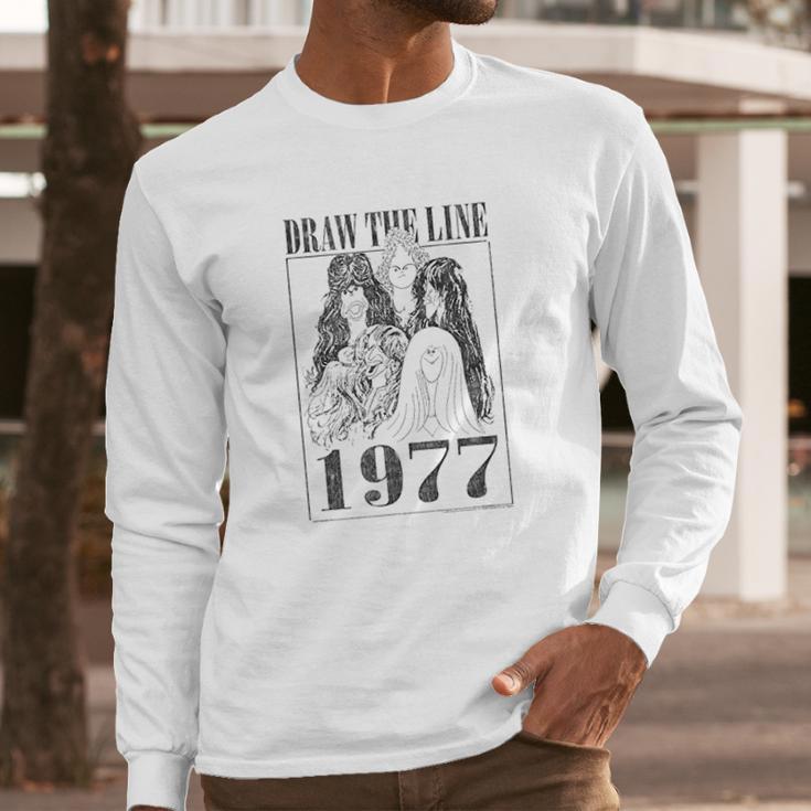 Aerosmith Draw The Line 1977 Long Sleeve T-Shirt Gifts for Him