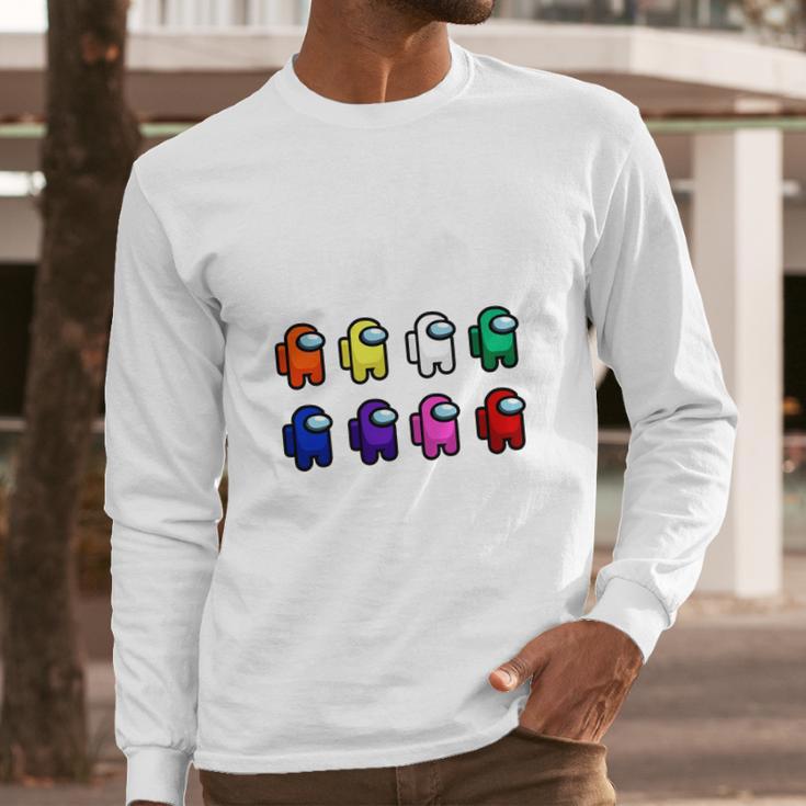 Among Us Character Long Sleeve T-Shirt Gifts for Him