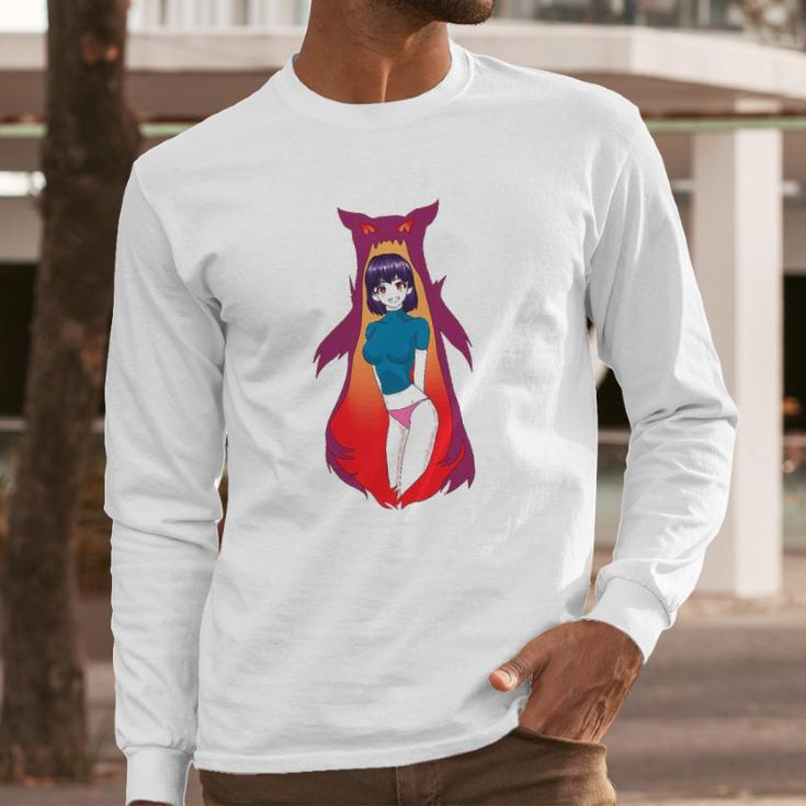 Anime Kawaii Pastel Goth Japanese Anime Girl Long Sleeve T-Shirt Gifts for Him